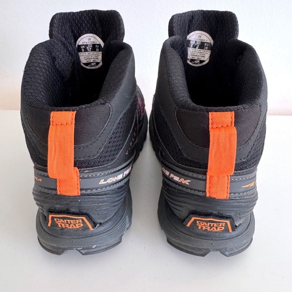 Altra Lone Peak 3.5 Mid Mesh Zero Drop Trail Runners Black Pink Purple Womens 7 - Picture 5 of 11